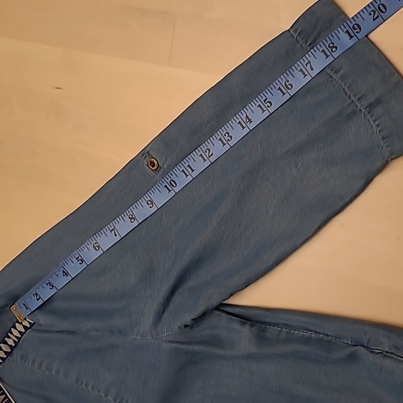 LIKE NEW Y2K Kenneth Cole Reaction Denim Look with Western Trim Mini Dress/Tunic - Picture 6 of 13